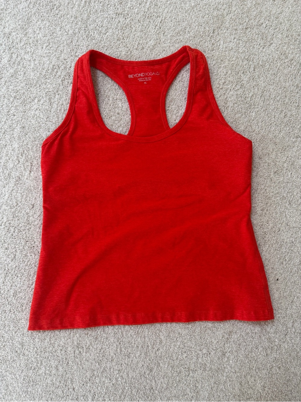 Beyond Yoga Bright Red Racerback Bra/Tank